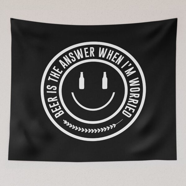 Item preview, Beer Is The Answer I am worried -funny beer puns designed and sold by shivani21061993.