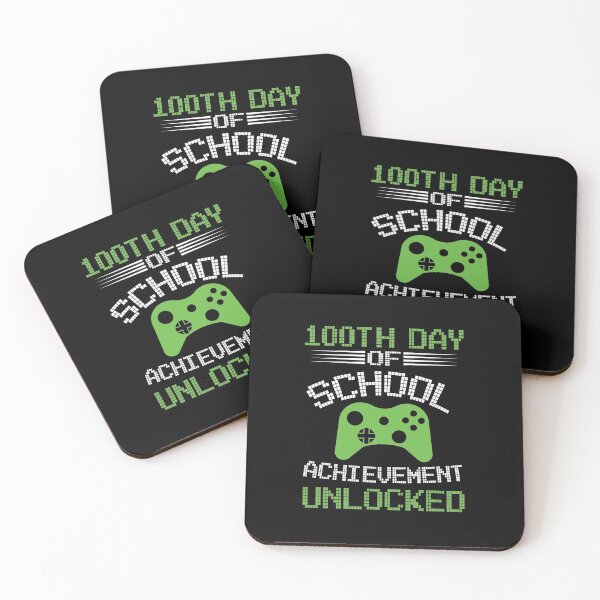 Item preview, 100th day of school achievement unlocked designed and sold by hasanmasud.
