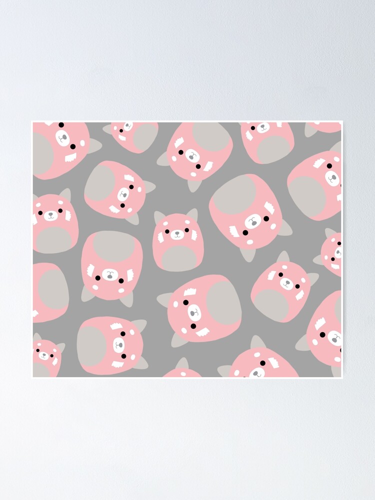 Squishmallows Mischa The Redpanda Cute Squishmallow Art Poster For Sale By Natashamiaow Redbubble