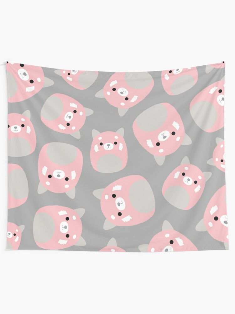 Squishmallows Mischa The Redpanda Cute Squishmallow Art Tapestry For Sale By Natashamiaow Redbubble