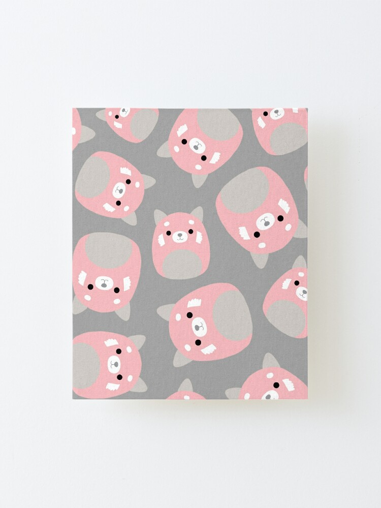 Squishmallows Mischa The Redpanda Cute Squishmallow Art Mounted Print By Natashamiaow Redbubble