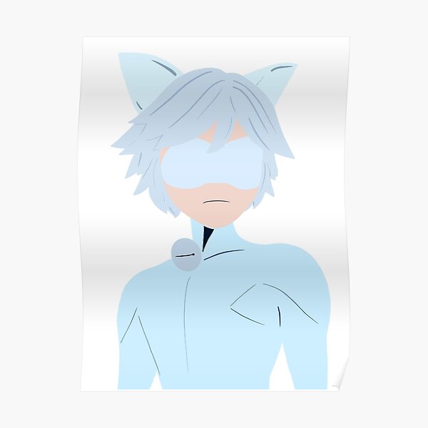 Chat Blanc Posters Redbubble