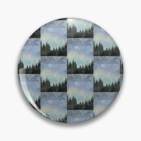 Item preview, Night at the Forest. Watercolor Painting  designed and sold by Eugenia Alvarez.