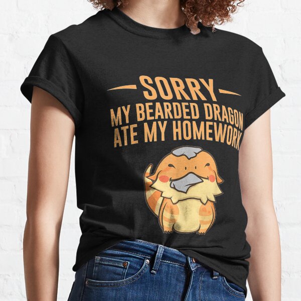 Funny Bearded Dragon Gift For Kids Boys Girls Lizard Lovers Classic T-Shirt