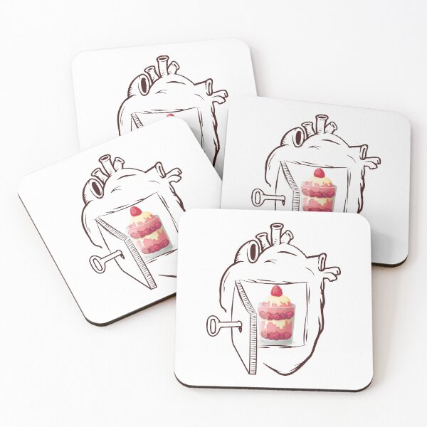 Item preview, Raspberry Parfait In My Heart designed and sold by foodisthekey.