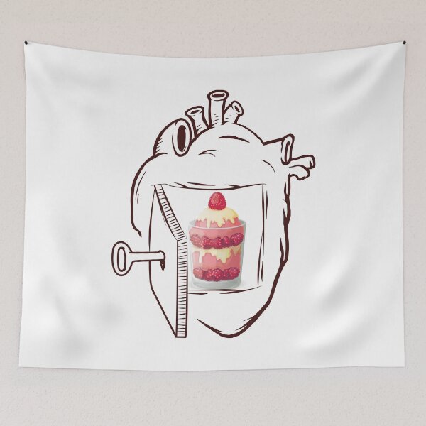 Item preview, Raspberry Parfait In My Heart designed and sold by foodisthekey.