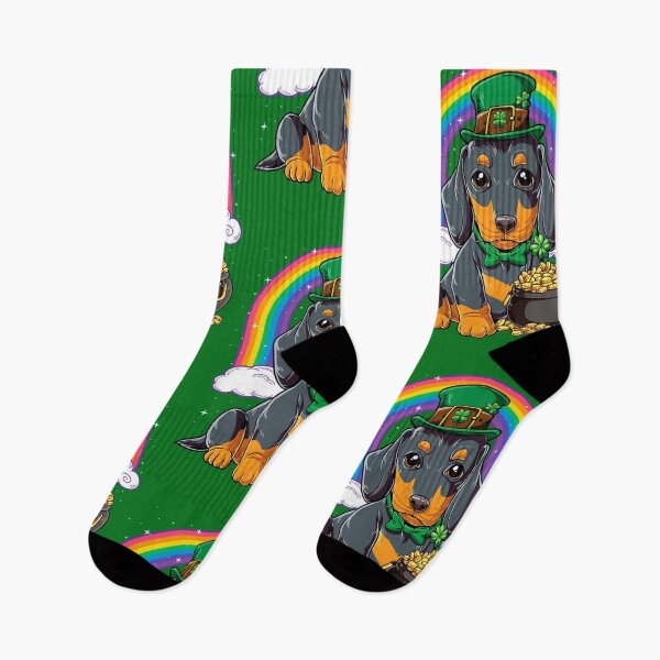 Item preview, Dachshund Leprechaun Arco Iris designed and sold by zedbubblez.