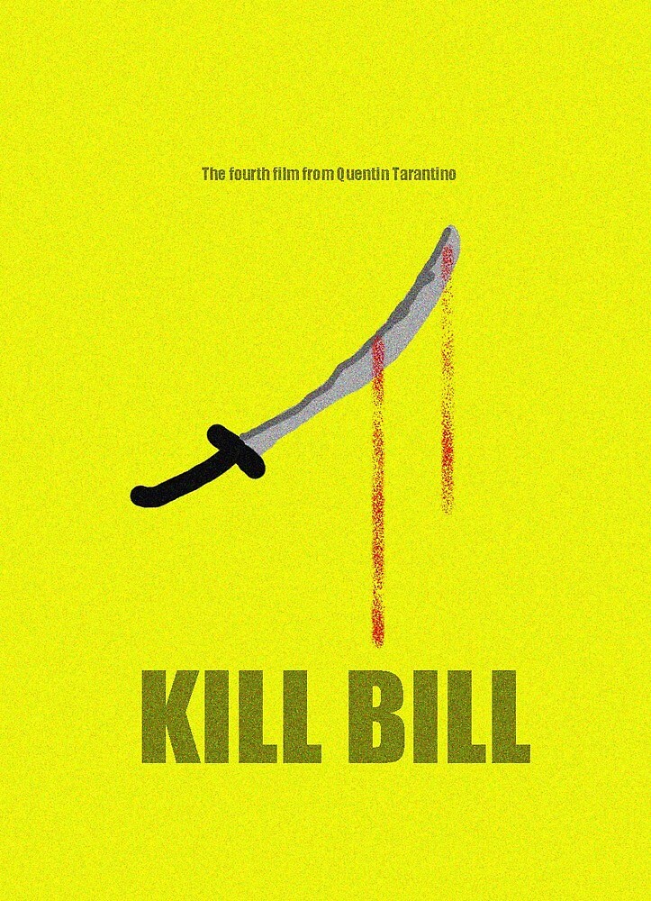  Kill Bill Minimalist  by Carly Booth Redbubble