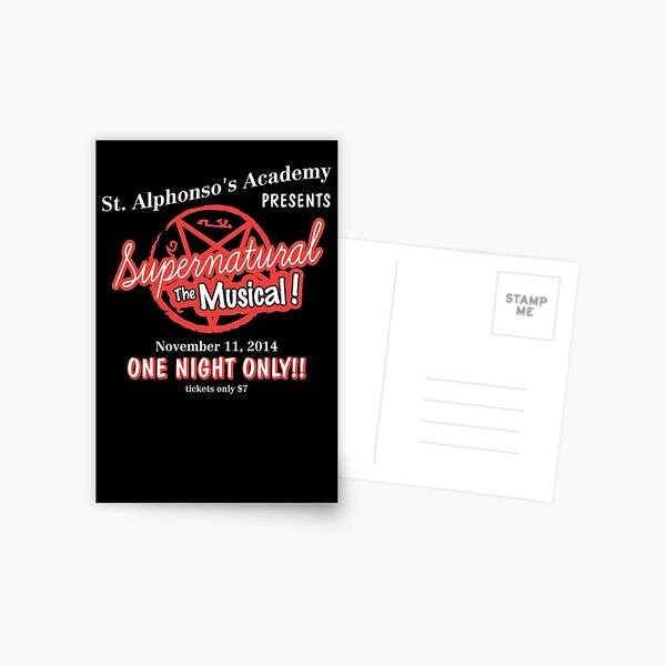 Item preview, Supernatural The Musical designed and sold by rexraygun.