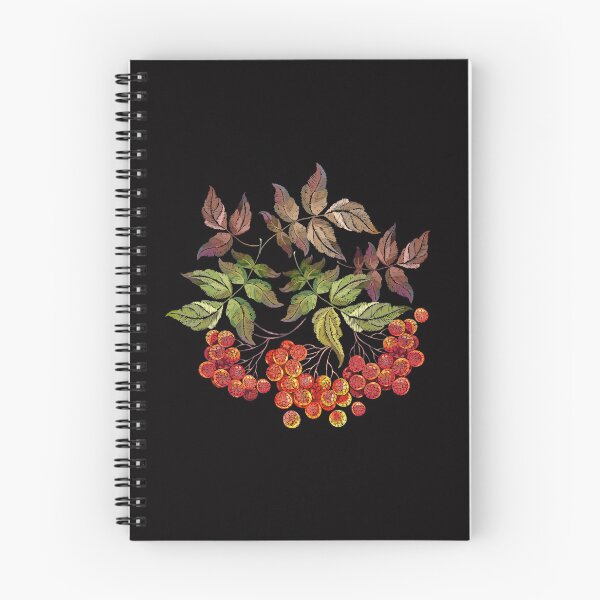 Item preview, Embroidery red branches of a mountain ash berry designed and sold by matrioshka.
