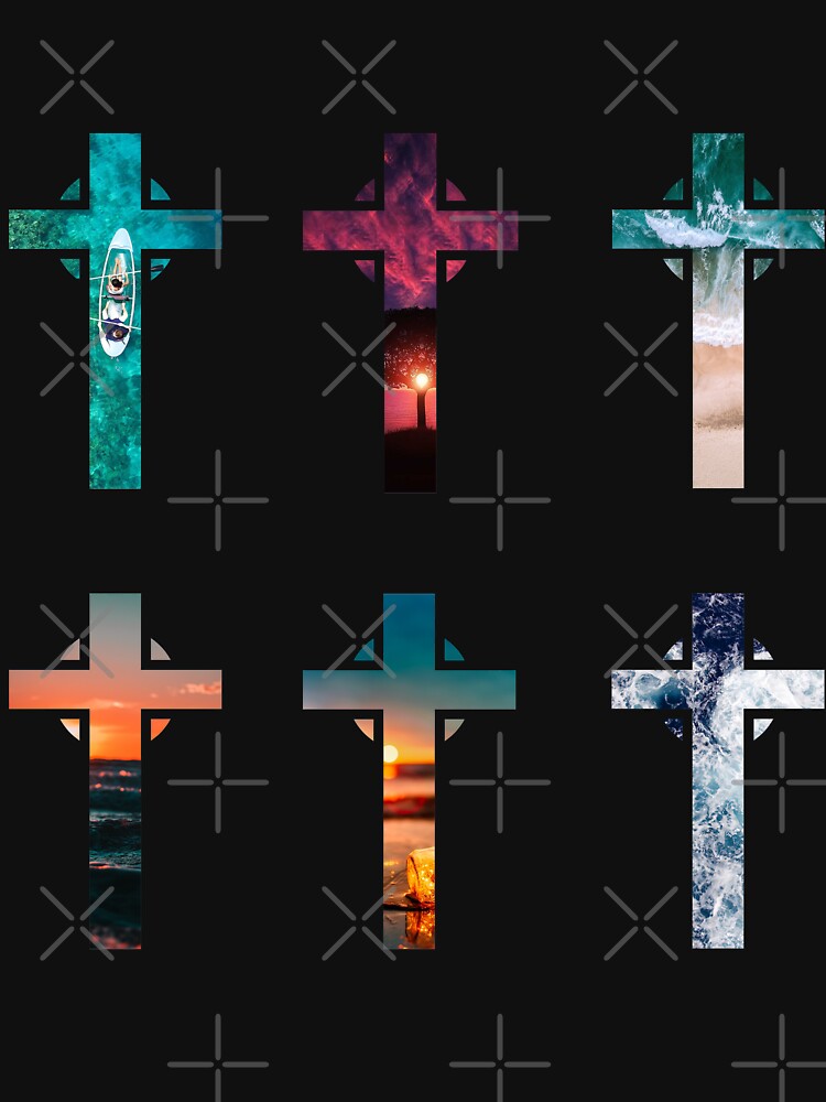 Jesus Cross, Christian clothing, cool Christian' Sticker