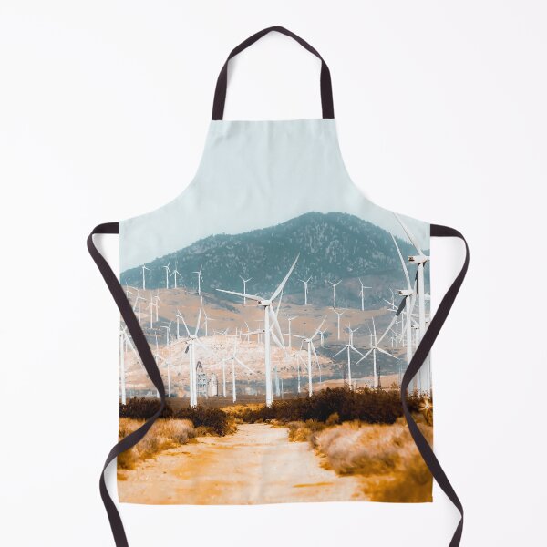 Item preview, Wind turbine in the desert with mountain background at Kern County California USA designed and sold by Mrvell.