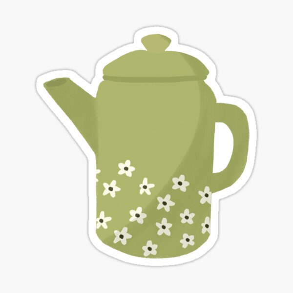 Cute Tea Kettle Sticker for Sale by artofood