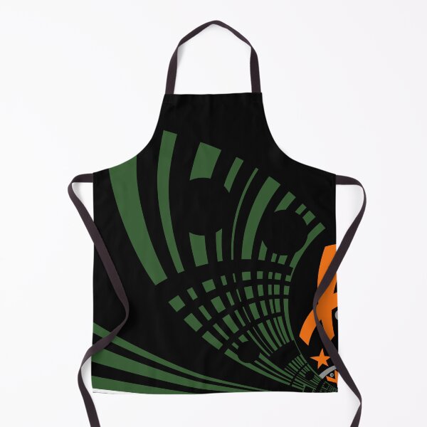 Item preview, Black Orange Green Ornament - Modern Art 2 designed and sold by vortexatelier.