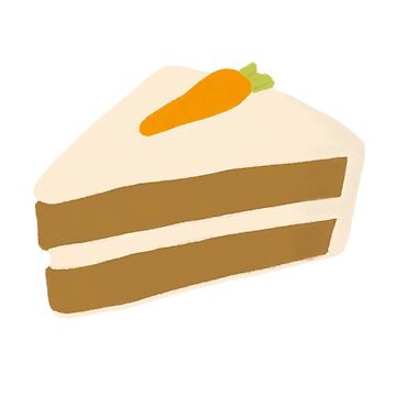 Carrot Cake Isolated Color Vector Illustration Stock Illustration -  Download Image Now - Carrot Cake, Baked Pastry Item, Cake - iStock