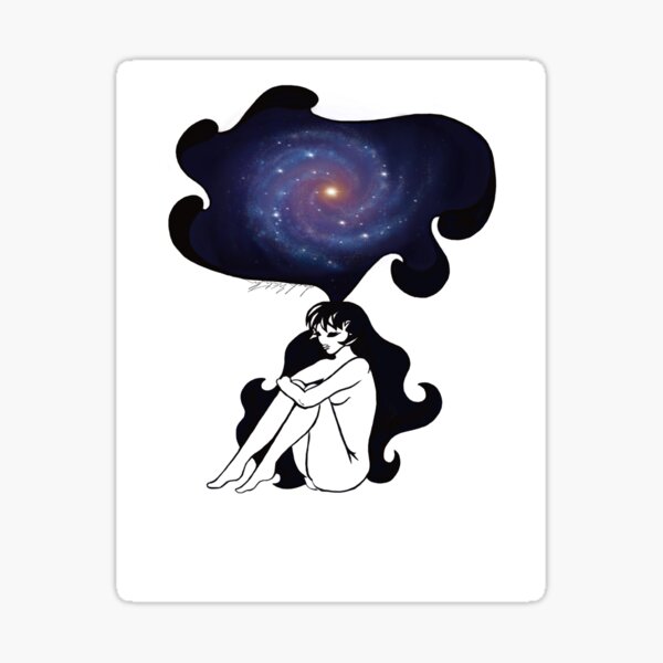 Galaxy Thoughts Sticker