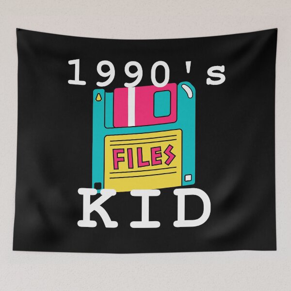Item preview, 1990s Kid T-shirt, Retro Vintage Floppy Disk T-shirt White Ink designed and sold by KananiandKiki.