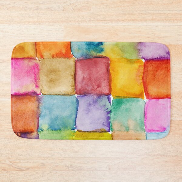 Item preview, Watercolor color block squares, graphic design designed and sold by Nostrathomas66.