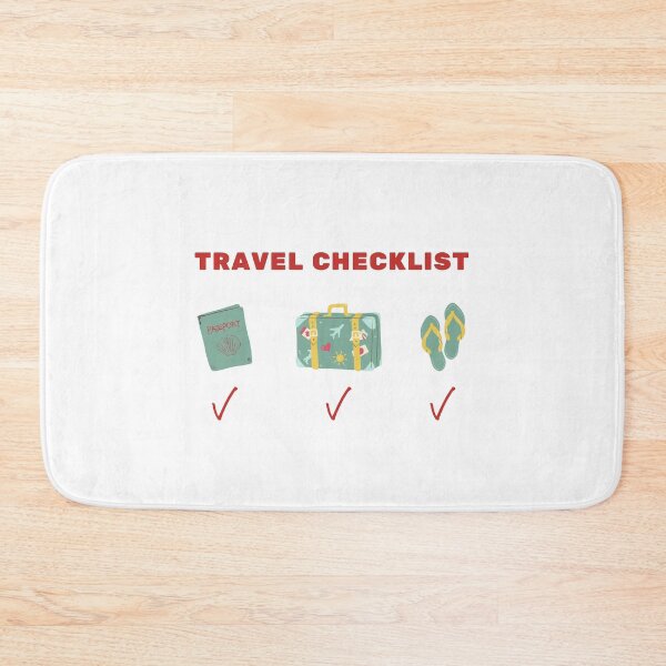 Item preview, Travel checklist world traveler passport stamp white designed and sold by daguilon.