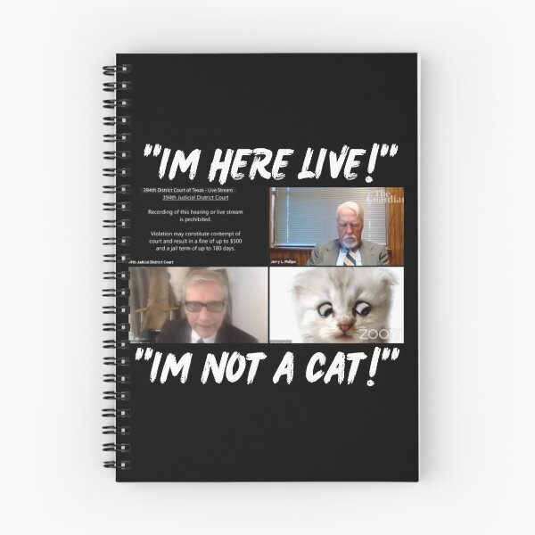 Item preview, Lawyer Cat Filter "I'M HERE LIVE!" "I'M NOT A CAT!" Rod Ponton designed and sold by Earthchild8888.