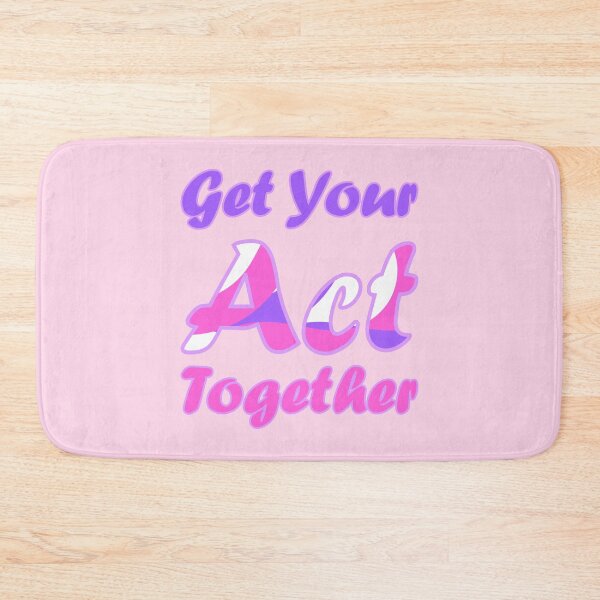 Item preview, Get Your Act Together | Pink and Purple designed and sold by Qestar.