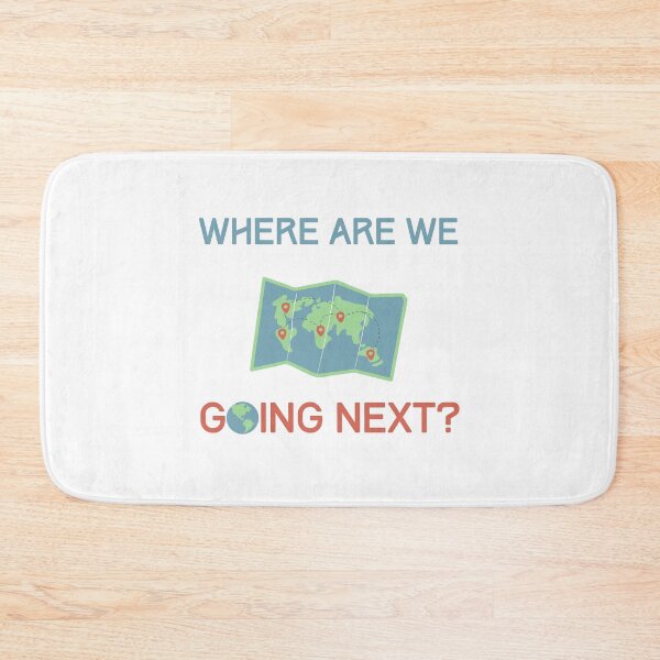 Item preview, Where are we going next? World traveler passport stamp white designed and sold by daguilon.