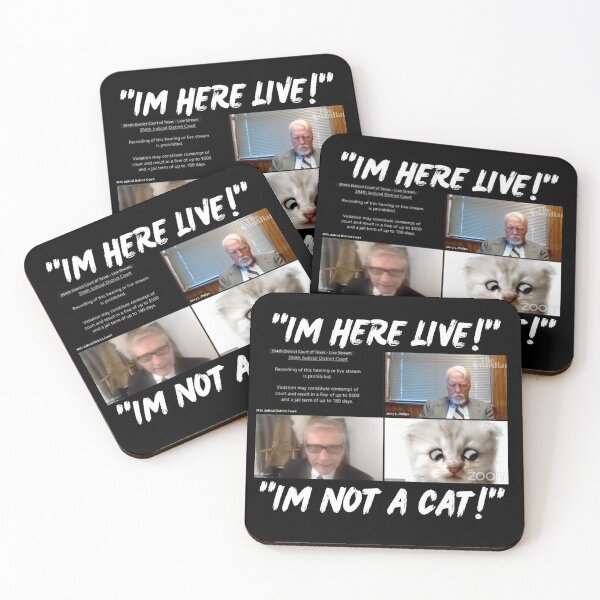 Item preview, Lawyer Cat Filter "I'M HERE LIVE!" "I'M NOT A CAT!" Rod Ponton designed and sold by Earthchild8888.