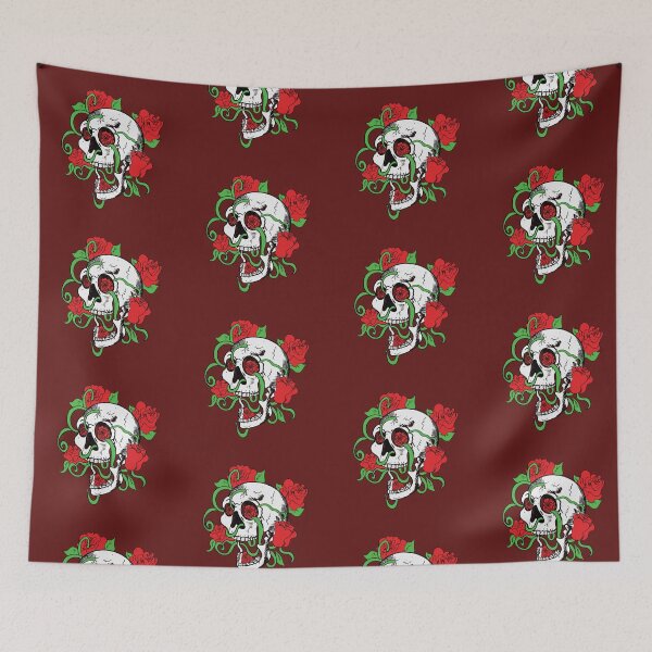 Item preview, Skulls and Roses sticker designed and sold by blasteryuii.