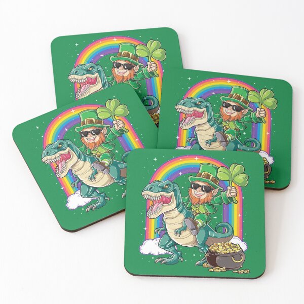Item preview, Duende montando T-rex Rainbow designed and sold by zedbubblez.