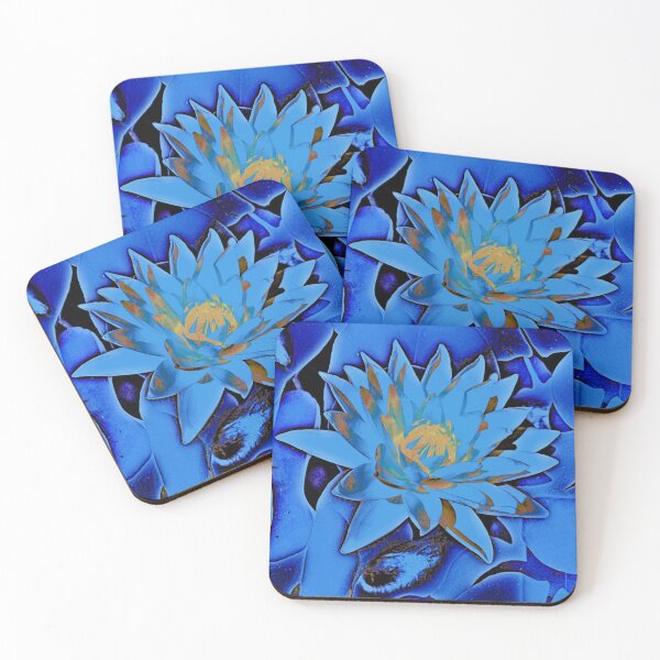 Item preview, Blue shades Water Lily by Iritof designed and sold by iritof.
