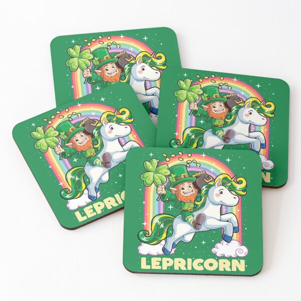Item preview, Leprechaun Riding Unicorn designed and sold by zedbubblez.