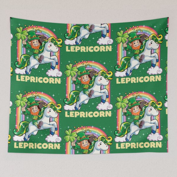 Item preview, Leprechaun Riding Unicorn designed and sold by zedbubblez.