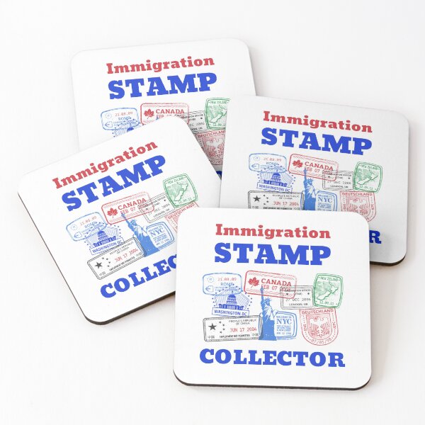 Item preview, Immigration stamp collector. World traveler passport stamp white designed and sold by daguilon.
