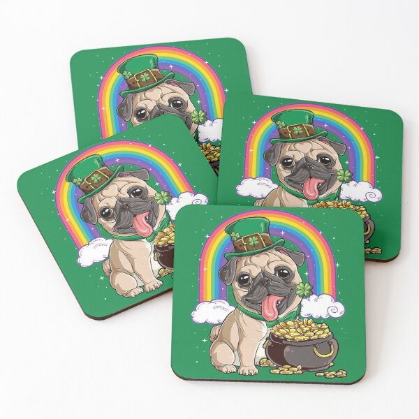 Item preview, Pug duende arcoiris designed and sold by zedbubblez.