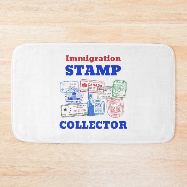 Item preview, Immigration stamp collector. World traveler passport stamp white designed and sold by daguilon.