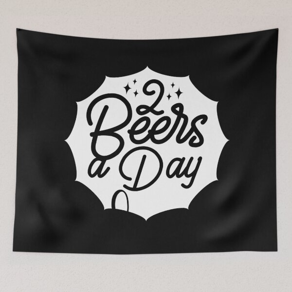 Item preview, 2Beers A Day  -funny beer puns designed and sold by shivani21061993.