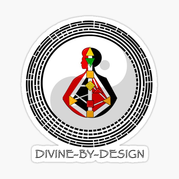Divine by Design: Yin BodyGraph and Mandala series Sticker