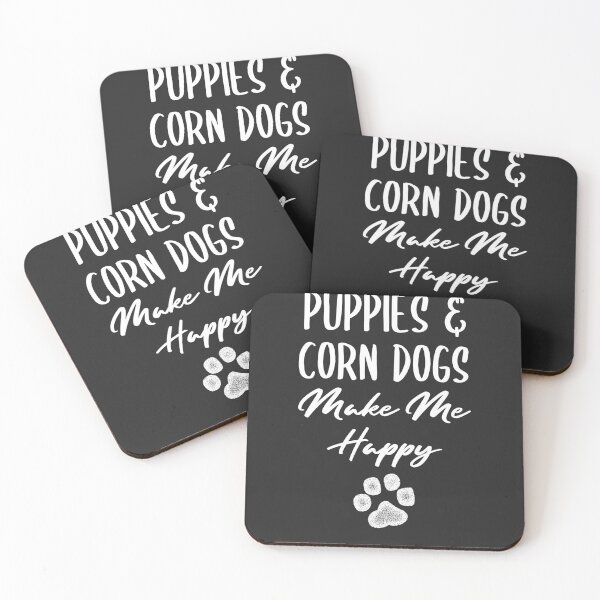 Item preview, Puppies & Corn Dogs Make Me Happy Fair Gift designed and sold by EricJP.