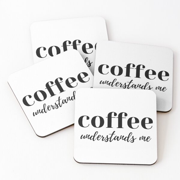 Item preview, Coffee Understands Me. Funny Coffee Lover Quote. Cant do Mornings without Coffee then this is the design for you. designed and sold by That Cheeky Tee.