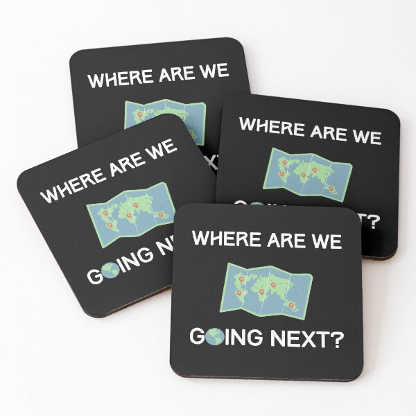 Item preview, Where are we going next? World traveler passport stamp black designed and sold by daguilon.