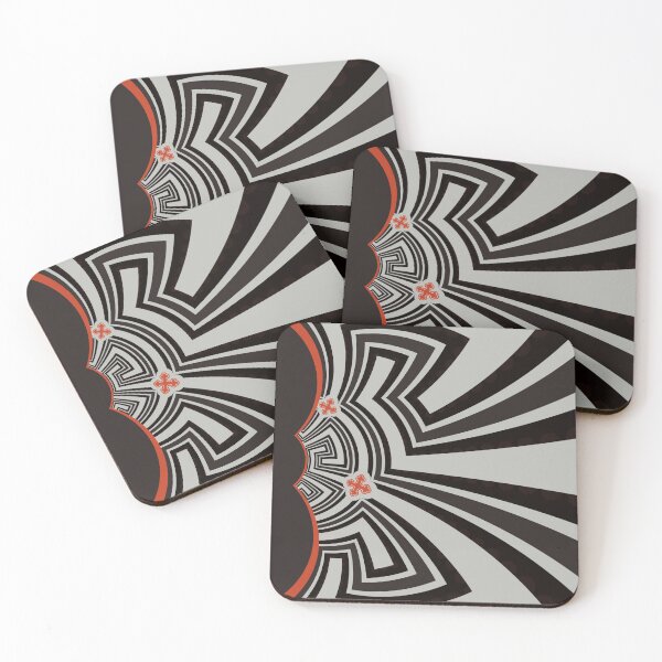 Item preview, Black and White Red Chic Pattern Reinvented 01 designed and sold by vortexatelier.