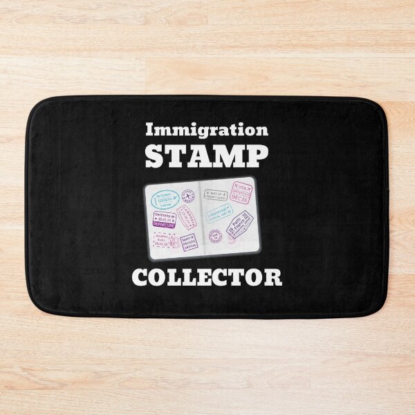 Item preview, Immigration stamp collector. World traveler passport stamp black designed and sold by daguilon.