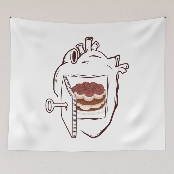 Item preview, Tiramisu In My Heart designed and sold by foodisthekey.