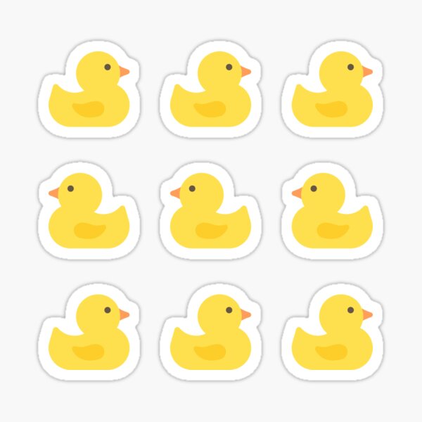 Cute Kawaii Rubber Duck Sticker