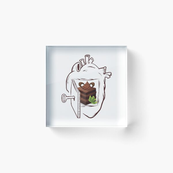 Item preview, Chocolate Cake In My Heart designed and sold by foodisthekey.