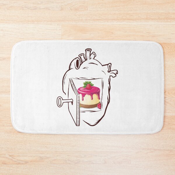 Item preview, Raspberry Cake In My Heart designed and sold by foodisthekey.
