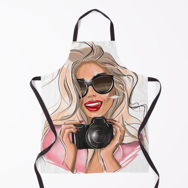 Item preview, Girl with camera, photographer logo, photography, photographer designed and sold by DenicaStudio.