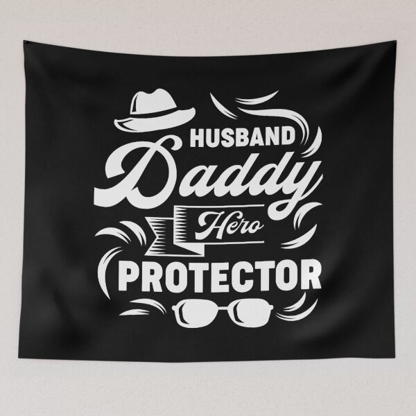 Item preview, Husband Daddy Hero Protector designed and sold by Nesdigiart.