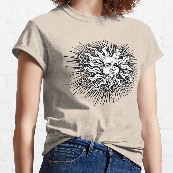 Vintage Sun With a Face Classic T-Shirt