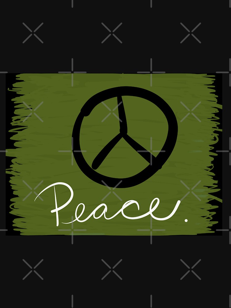Peace - Peace Sign and Typography Art - Gift for Activist by OneDayArt